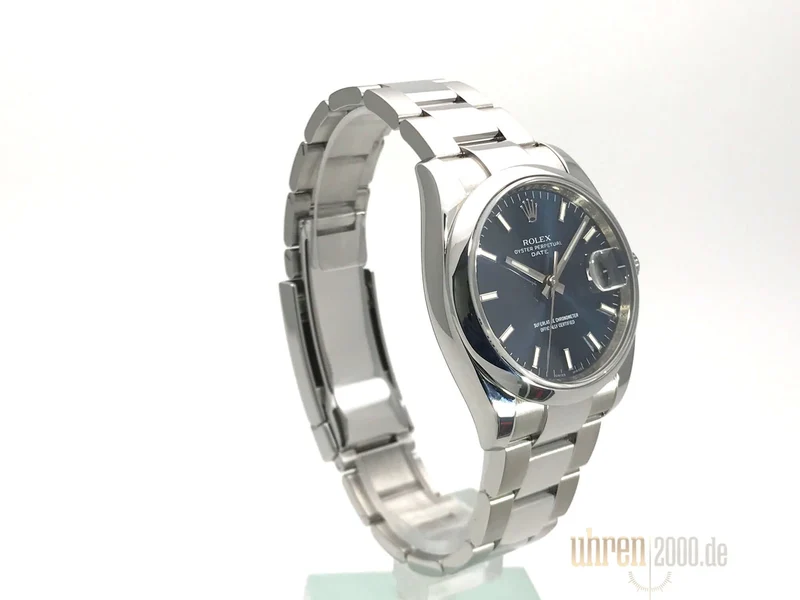 Rolex Oyster Perpetual Date 34 115200 Blau aus 2008