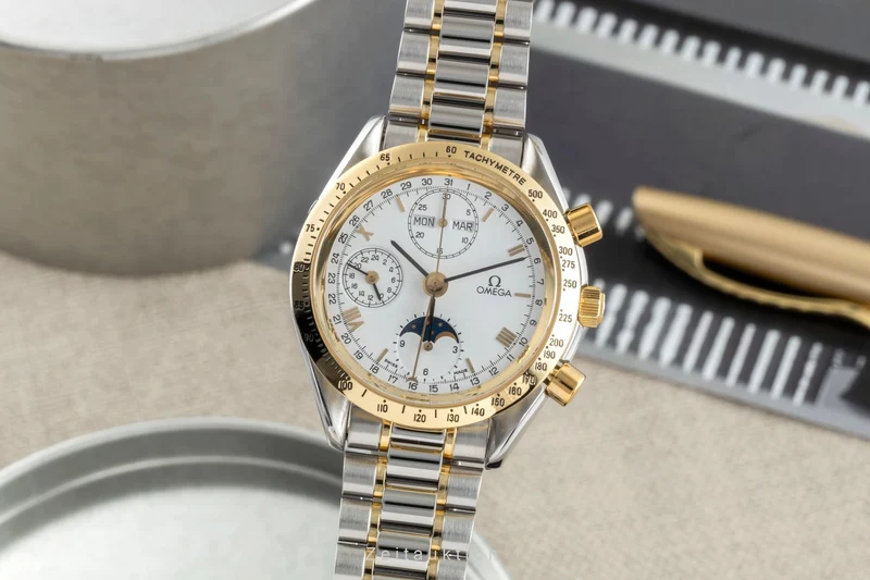 Omega Speedmaster chronograph steel / gold automatic men's watch 3730.20.00, 175.0034 [2504570]