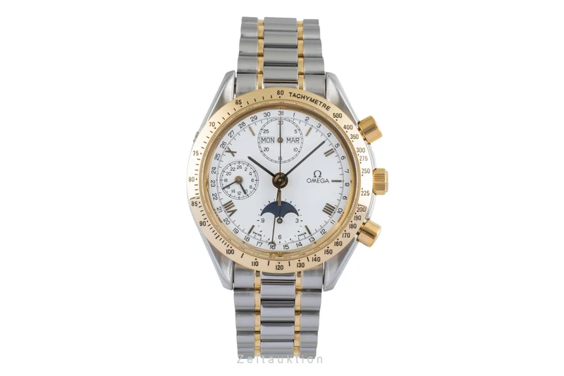 Omega Speedmaster chronograph steel / gold automatic men's watch 3730.20.00, 175.0034 [2504570]