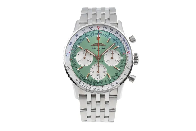 Breitling Navitimer 01 chronograph steel automatic men's watch AB0139211L1A1 LP: 9650EUR [2505435]