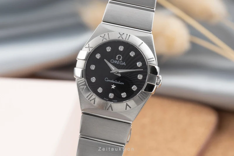 Omega Constellation steel quartz women's watch 123.10.24.60.51.001 LP: 4400EUR [2505248]
