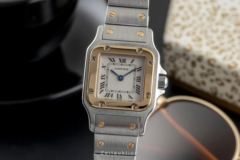 Cartier Santos steel / gold quartz women's watch W20012C4, 1567 [2505189]