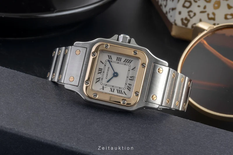 Cartier Santos steel / gold quartz women's watch W20012C4, 1567 [2505189]