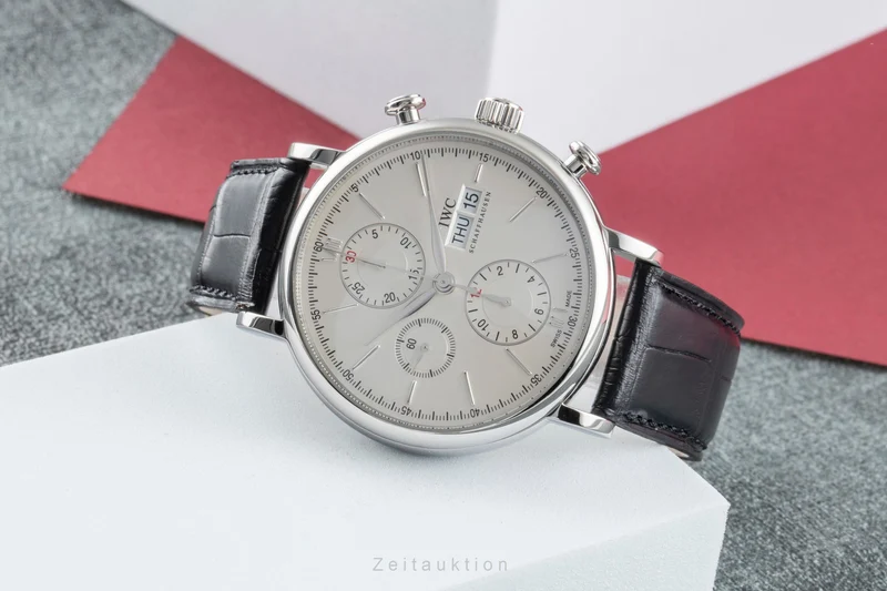 IWC Portofino chronograph steel automatic men's watch IW391001 LP: 7100EUR [2505208]