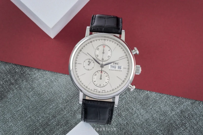 IWC Portofino chronograph steel automatic men's watch IW391001 LP: 7100EUR [2505208]