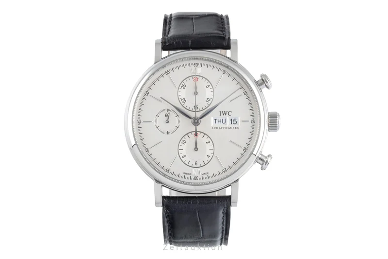 IWC Portofino chronograph steel automatic men's watch IW391001 LP: 7100EUR [2505208]
