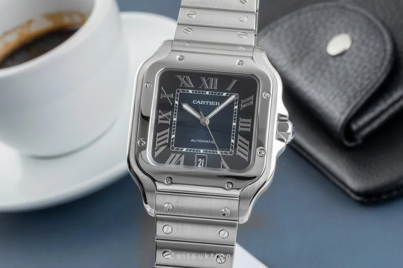 Cartier Santos steel automatic men's watch WSSA0030, 4072 LP: 8850EUR [2505311]