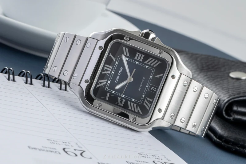 Cartier Santos steel automatic men's watch WSSA0030, 4072 LP: 8850EUR [2505311]