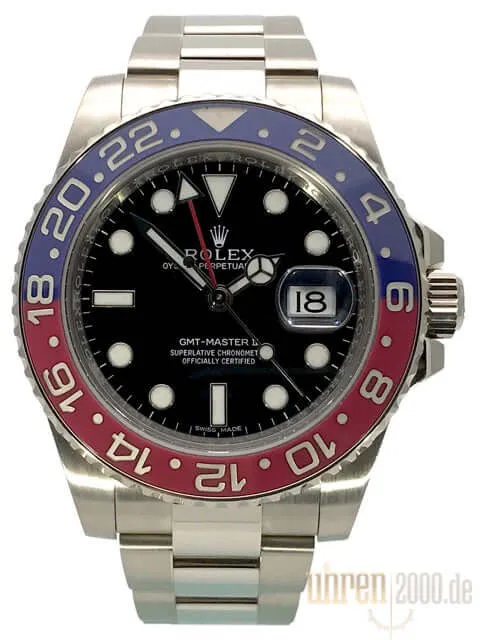 Rolex GMT Master II 18 kt Weißgold 116719BLRO aus 2015