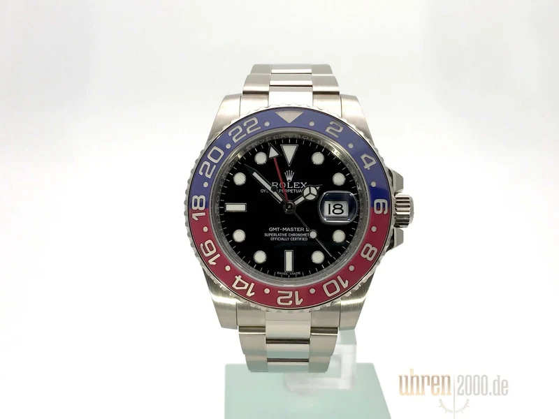 Rolex GMT Master II 18 kt Weißgold 116719BLRO aus 2015