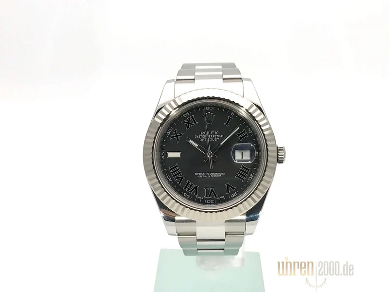 Rolex Datejust II 116334 Schwarz Römisch aus 2016 LC100