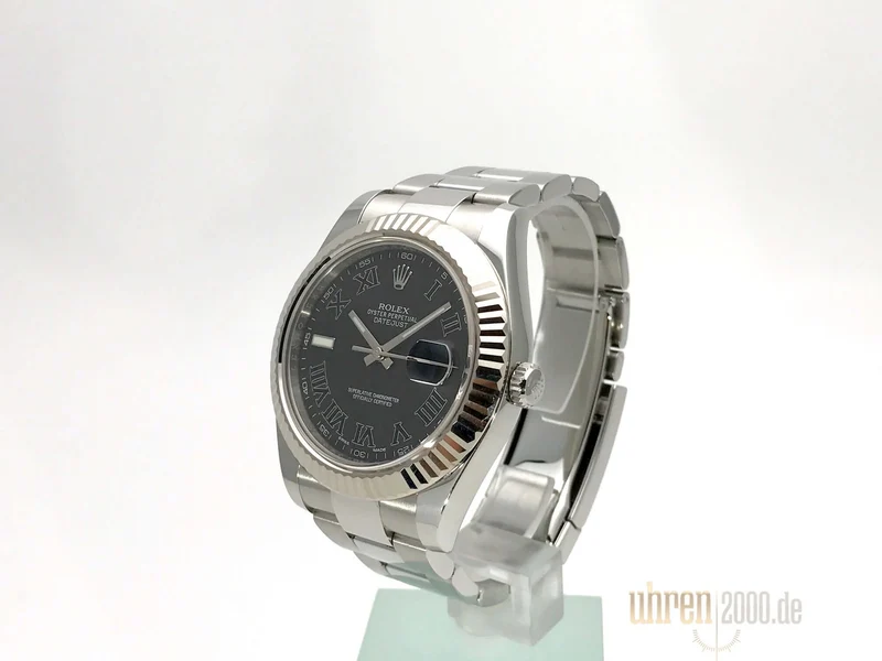 Rolex Datejust II 116334 Schwarz Römisch aus 2016 LC100