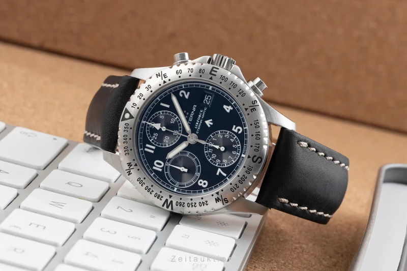 Eterna Airforce chronograph steel automatic men's watch 8418.41 [2505074]