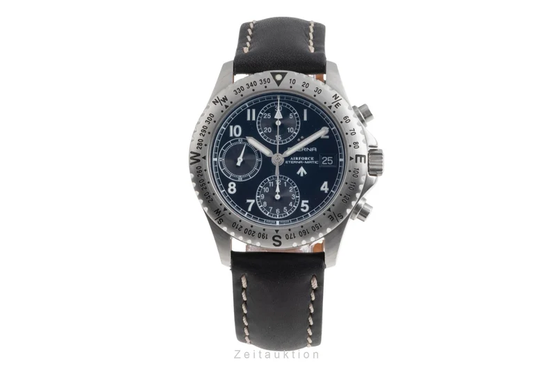 Eterna Airforce chronograph steel automatic men's watch 8418.41 [2505074]