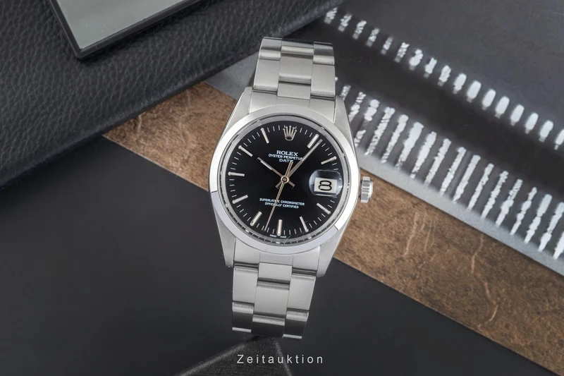 Rolex Date steel automatic men's watch 1500 [2504718]
