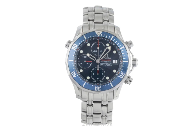 Omega Seamaster chronograph steel automatic men's watch 2225.80.00 LP: 9300EUR [2504030]