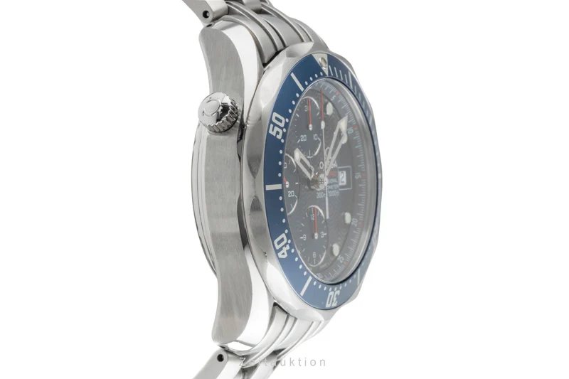 Omega Seamaster chronograph steel automatic men's watch 2225.80.00 LP: 9300EUR [2504030]