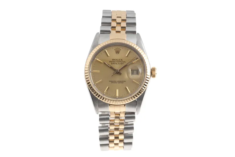 Rolex Datejust steel / gold automatic men's watch 16013 [2504616]