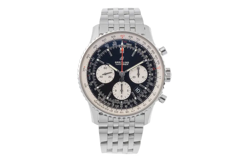 Breitling Navitimer chronograph steel automatic men's watch AB0121 LP: 9050EUR [2504733]