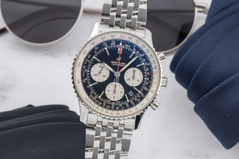 Breitling Navitimer chronograph steel automatic men's watch AB0121 LP: 9050EUR [2504733]