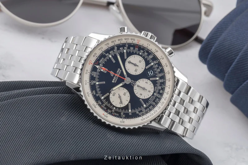 Breitling Navitimer chronograph steel automatic men's watch AB0121 LP: 9050EUR [2504733]