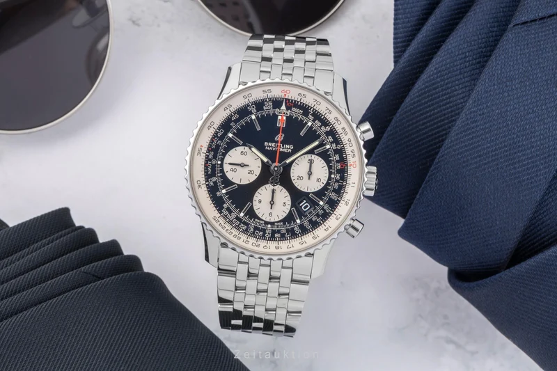 Breitling Navitimer chronograph steel automatic men's watch AB0121 LP: 9050EUR [2504733]