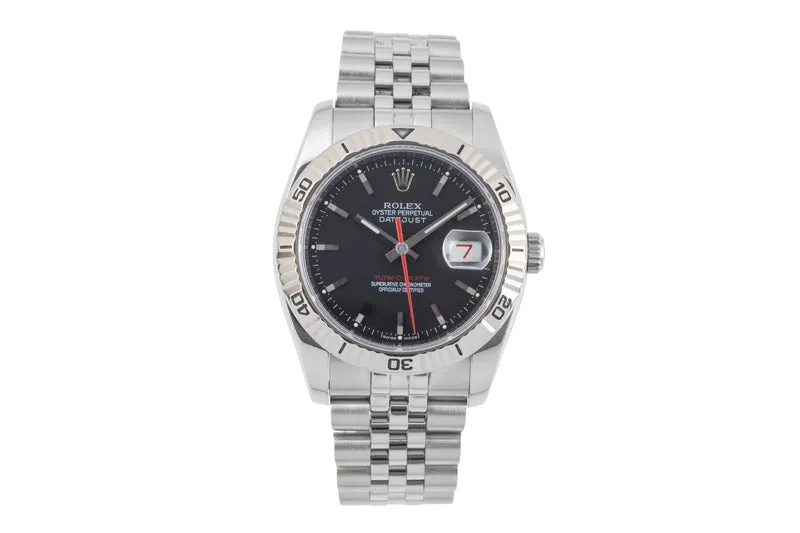 Rolex Datejust Turn-O-Graph steel / white gold automatic men's watch 116264 [2505587]