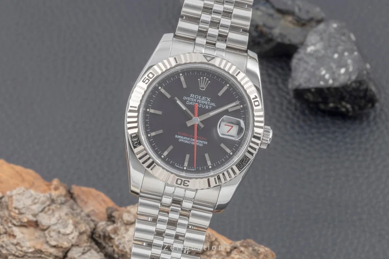 Rolex Datejust Turn-O-Graph steel / white gold automatic men's watch 116264 [2505587]