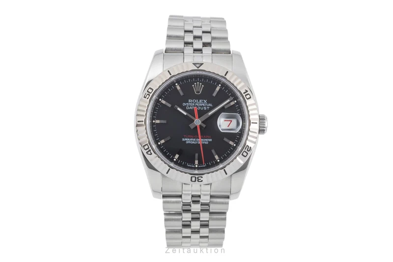Rolex Datejust Turn-O-Graph steel / white gold automatic men's watch 116264 [2505587]