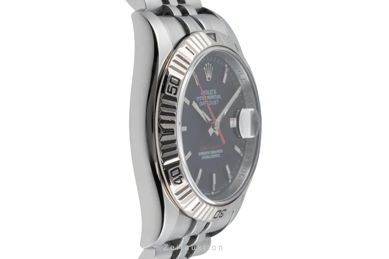 Rolex Datejust Turn-O-Graph steel / white gold automatic men's watch 116264 [2505587]