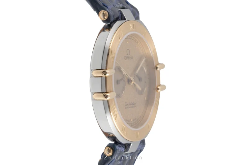 Omega Constellation steel / gold quartz men's watch 198.0145 Vintage [2504335]