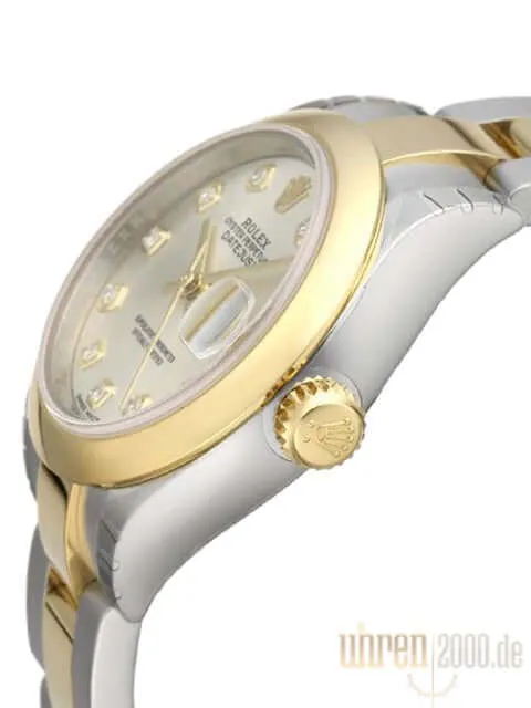 Rolex Datejust 28 Stahl Gold 279163 Silber Diamant