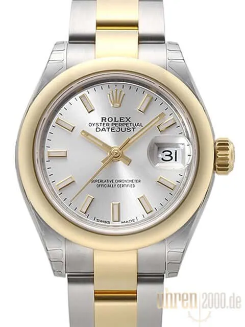 Rolex Datejust 28 Stahl Gold 279163 Silber Index