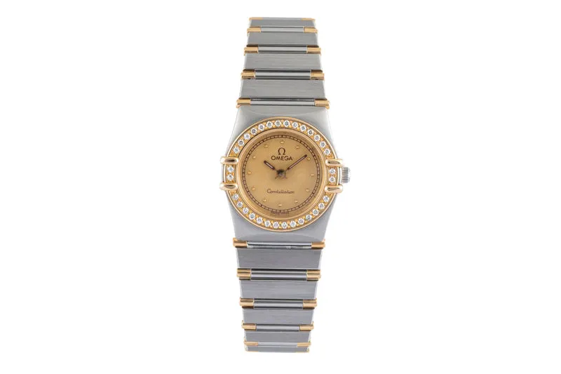 Omega Constellation steel / gold quartz women's watch 895.1080.1 LP: 9600EUR [2504490]
