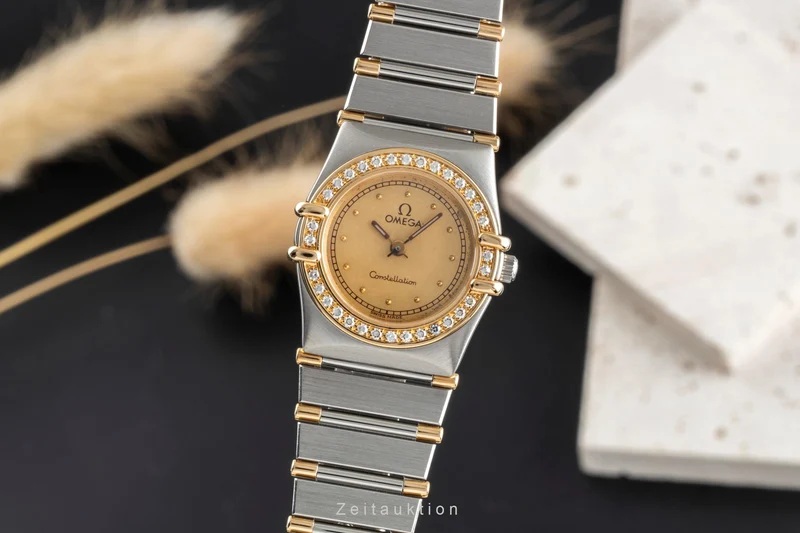 Omega Constellation steel / gold quartz women's watch 895.1080.1 LP: 9600EUR [2504490]
