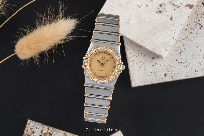 Omega Constellation steel / gold quartz women's watch 895.1080.1 LP: 9600EUR [2504490]