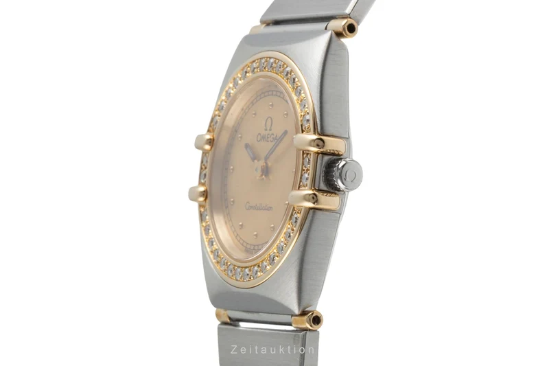 Omega Constellation steel / gold quartz women's watch 895.1080.1 LP: 9600EUR [2504490]
