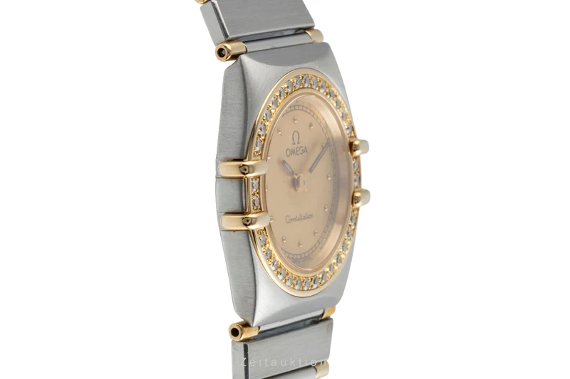 Omega Constellation steel / gold quartz women's watch 895.1080.1 LP: 9600EUR [2504490]
