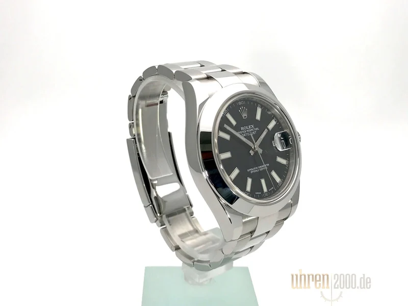 Rolex Datejust II 41 Edelstahl 116300 Schwarz aus 2016