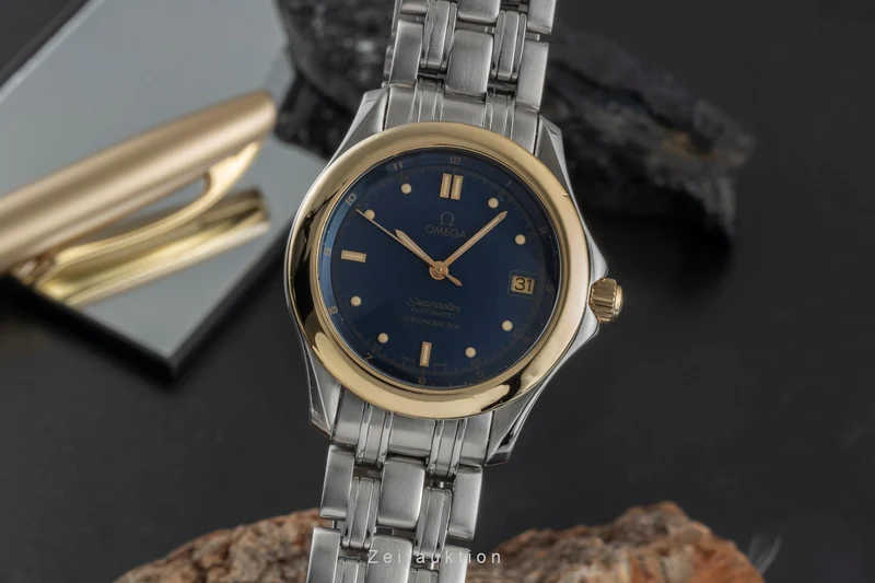 Omega Seamaster steel / gold automatic men's watch 168.1501 [2505104]