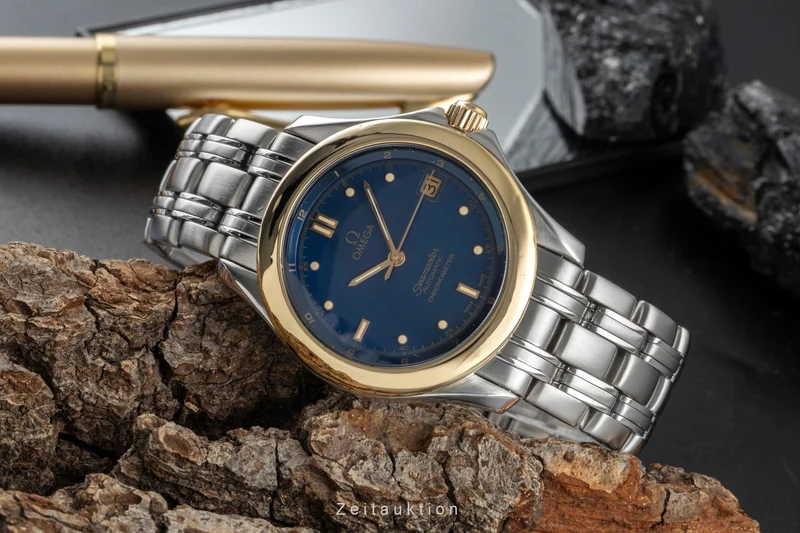 Omega Seamaster steel / gold automatic men's watch 168.1501 [2505104]