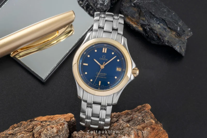 Omega Seamaster steel / gold automatic men's watch 168.1501 [2505104]
