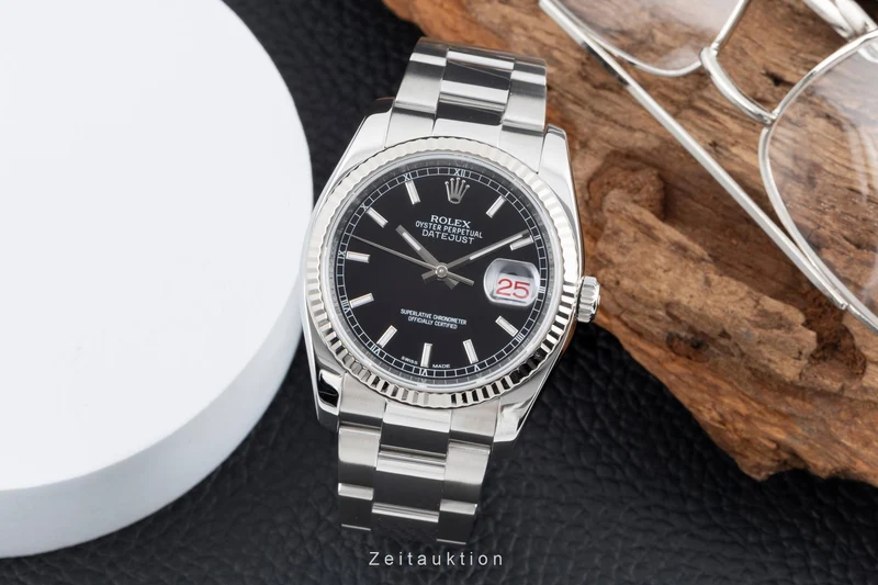 Rolex Datejust steel / white gold automatic men's watch 116234 [2505487]