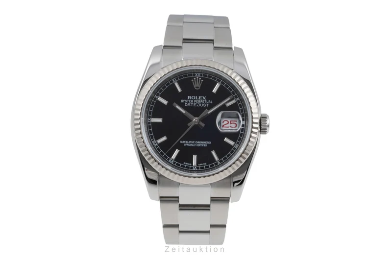 Rolex Datejust steel / white gold automatic men's watch 116234 [2505487]