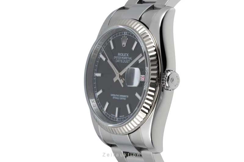 Rolex Datejust steel / white gold automatic men's watch 116234 [2505487]