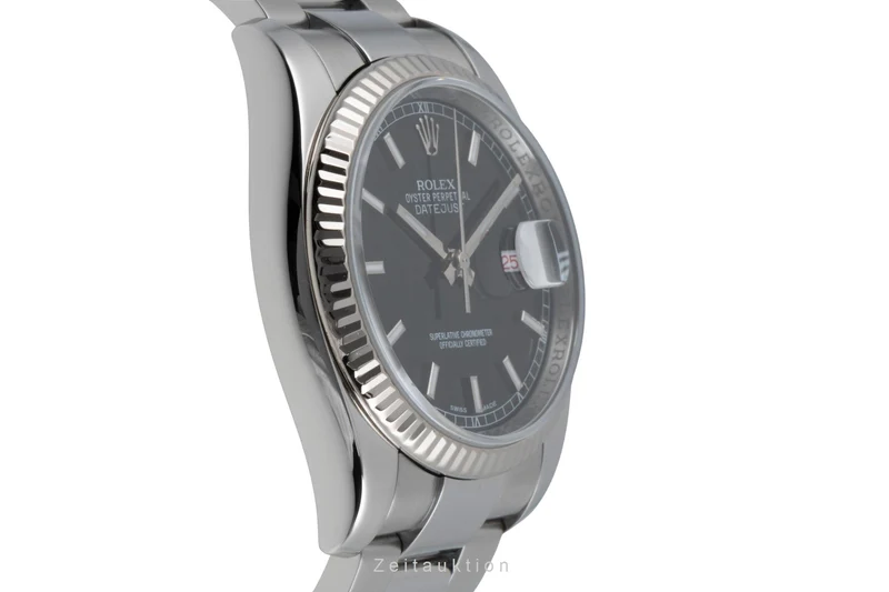 Rolex Datejust steel / white gold automatic men's watch 116234 [2505487]