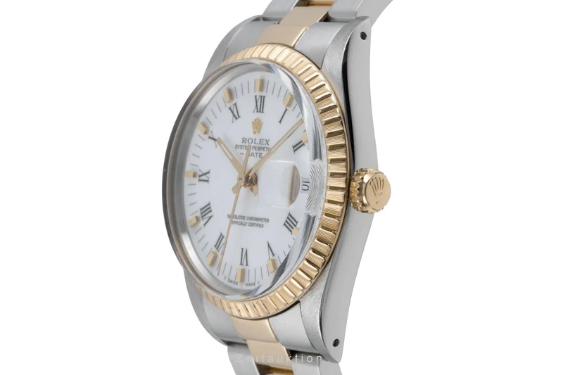 Rolex Date steel / gold automatic men's watch 15053 [2504612]