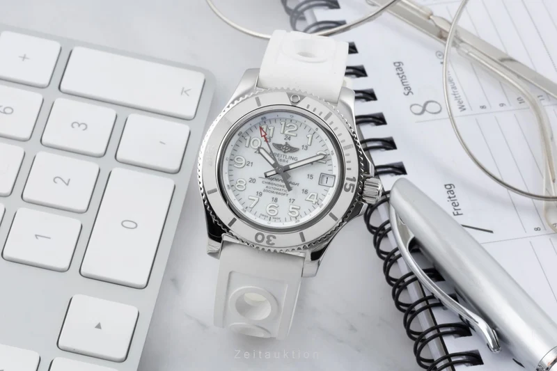 Breitling Superocean steel automatic women's watch A17312D2/A775 LP: 5050EUR [2505054]