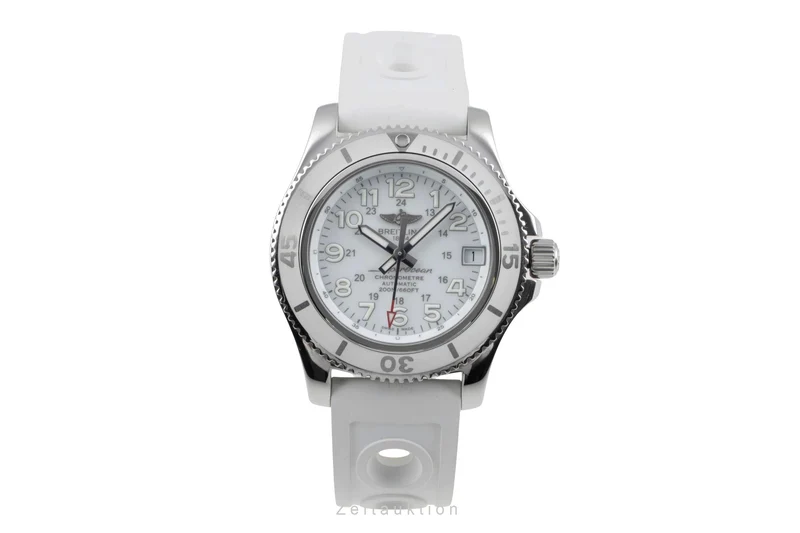 Breitling Superocean steel automatic women's watch A17312D2/A775 LP: 5050EUR [2505054]