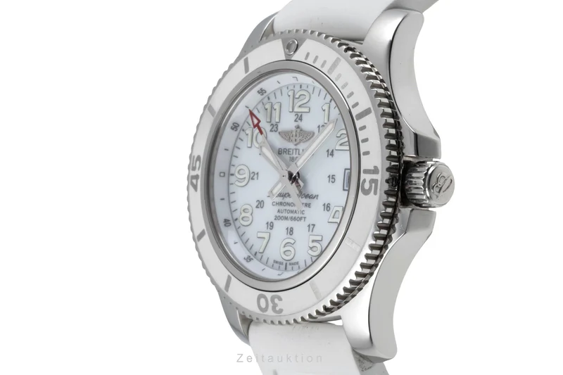 Breitling Superocean steel automatic women's watch A17312D2/A775 LP: 5050EUR [2505054]